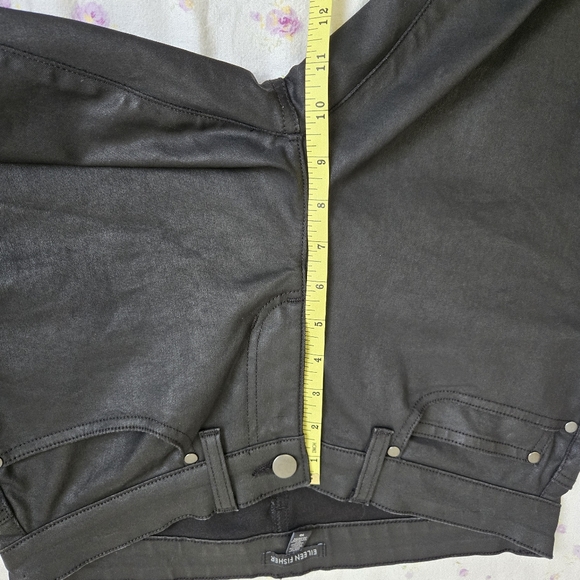 Eileen Fisher Wax Coated Jeans Organic Cotton - Picture 14 of 15